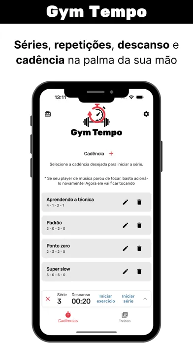 Gym Tempo - Contagem no treino 스크린샷