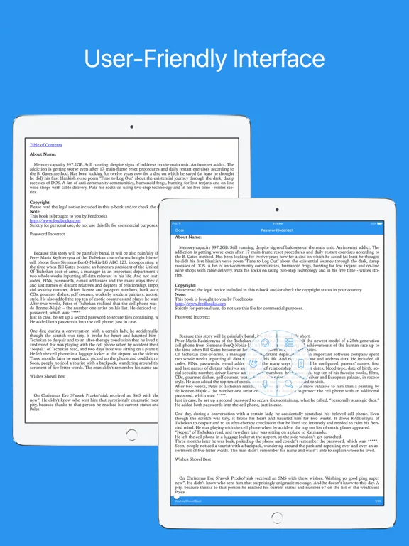 MOBI Reader - Reader for mobi, azw, azw3, prc iPad  Screenshots