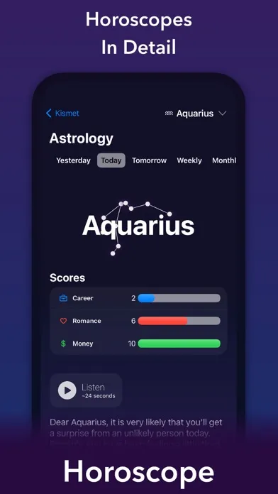 Screenshot di Kismet - Tarot, Astrology