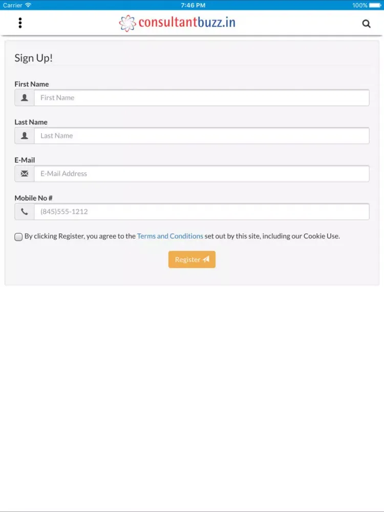 Скриншоты ConsultantBuzz iPad 
