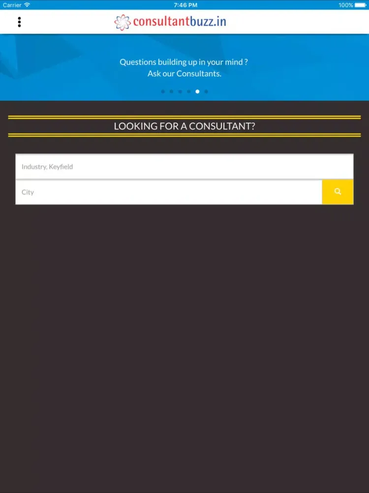 Скриншоты ConsultantBuzz iPad 