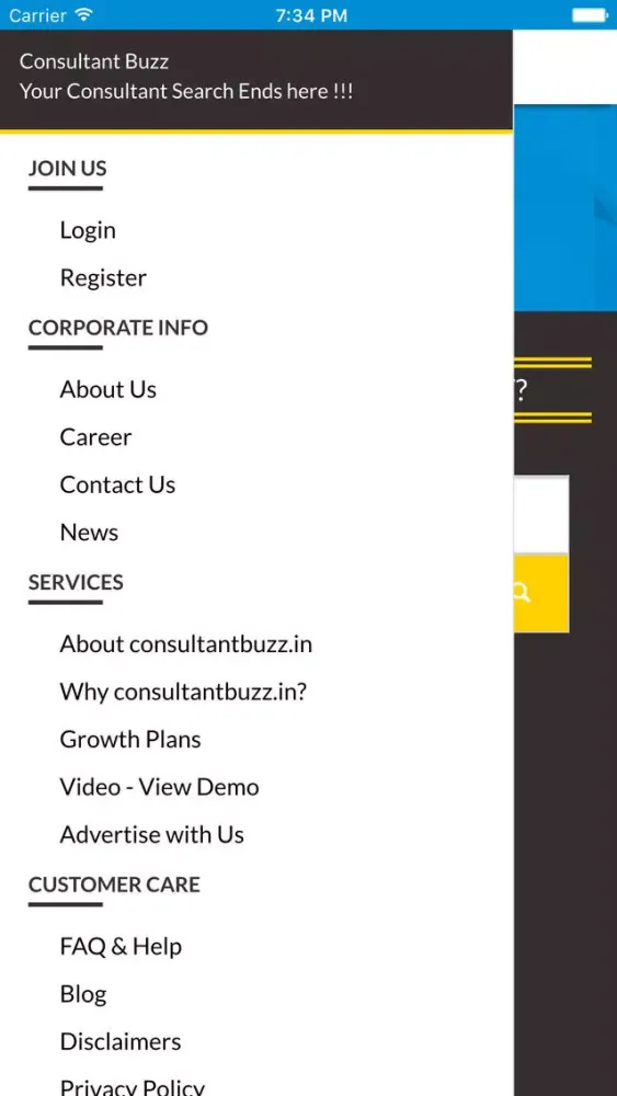 Скриншоты ConsultantBuzz