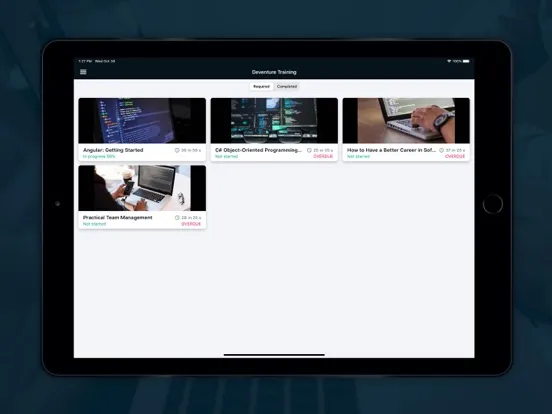Deventure Training iPad  Ekran Görüntüleri