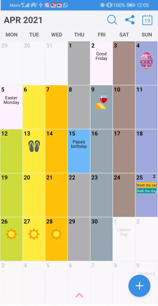 Canada Calendar Screenshots