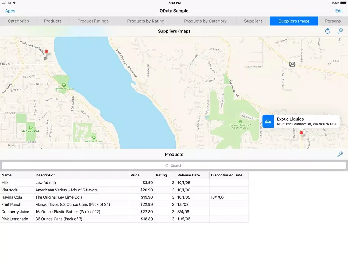 تصاویر DevExpress DataExplorer iPad 