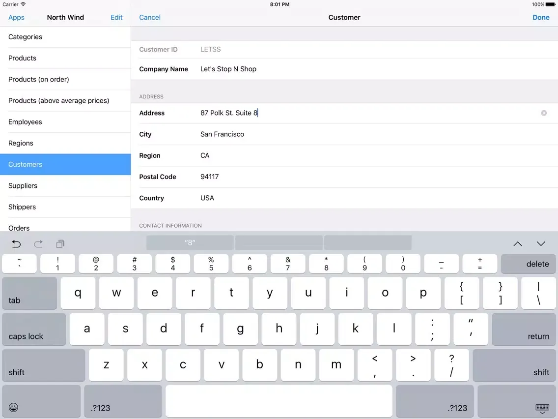 تصاویر DevExpress DataExplorer iPad 