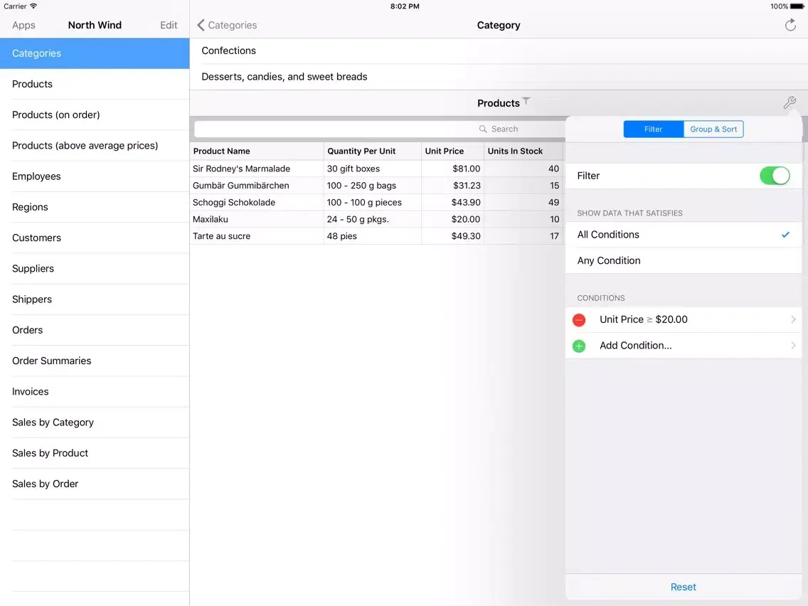 تصاویر DevExpress DataExplorer iPad 