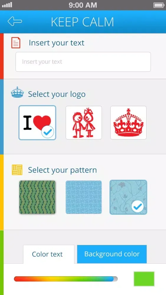 Capturas de pantalla de Keep Calm for iPhone
