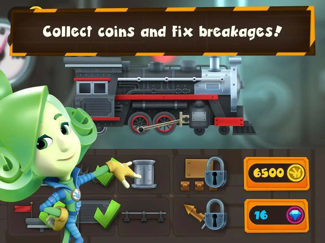 ภาพหน้าจอของ Fixie Surfer endless runner, racing games for kids iPad 