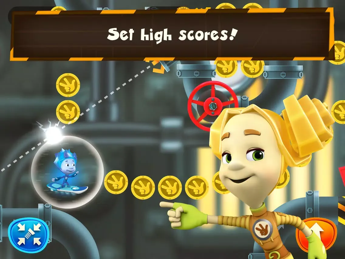 ภาพหน้าจอของ Fixie Surfer endless runner, racing games for kids iPad 