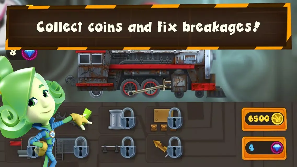 ภาพหน้าจอของ Fixie Surfer endless runner, racing games for kids