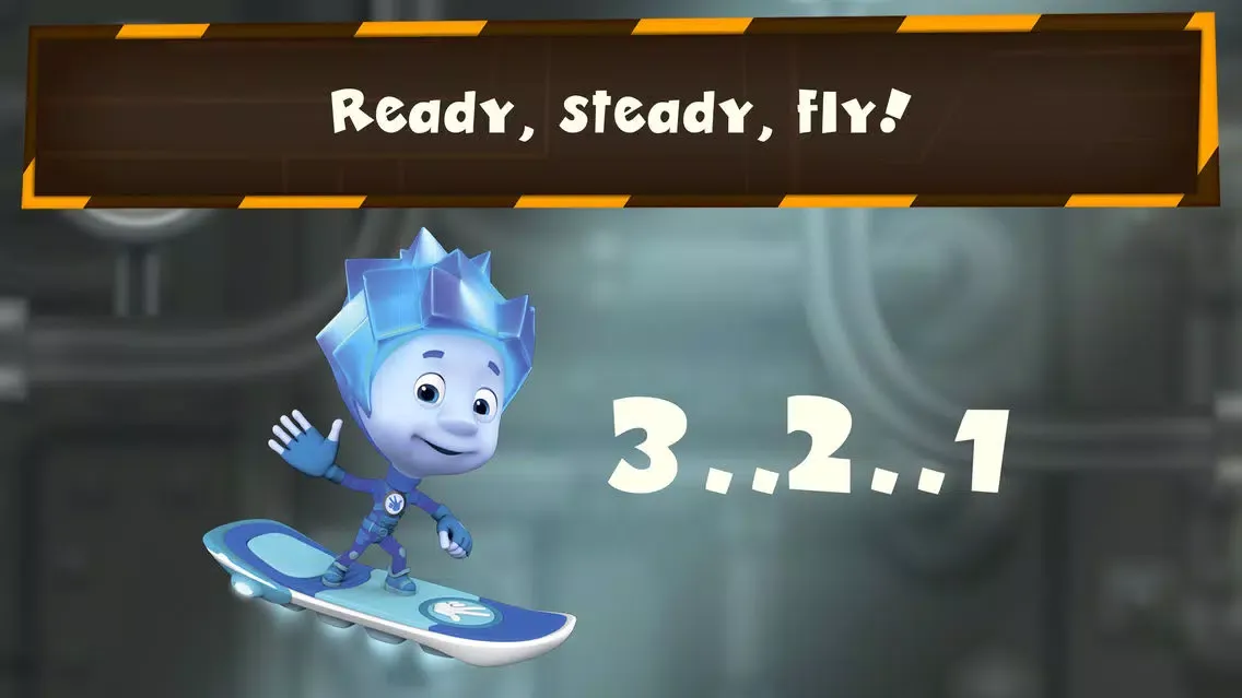 ภาพหน้าจอของ Fixie Surfer endless runner, racing games for kids