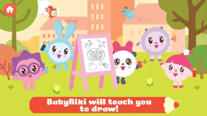 Tangkapan layar BabyRiki: Coloring Kids Games!