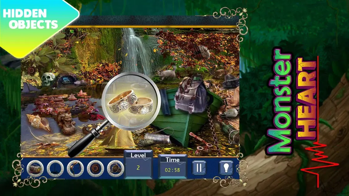 Secrets of the Deep : Monster Heart Hidden Object Games Free Version Screenshots