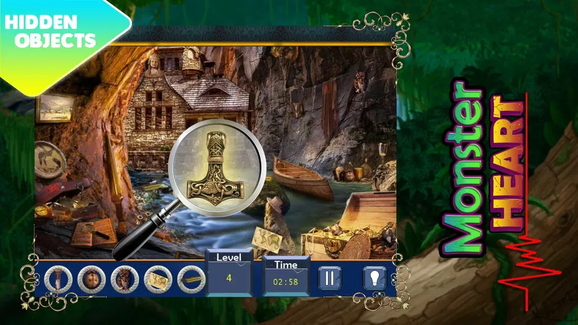 Secrets of the Deep : Monster Heart Hidden Object Games Free Version Screenshots