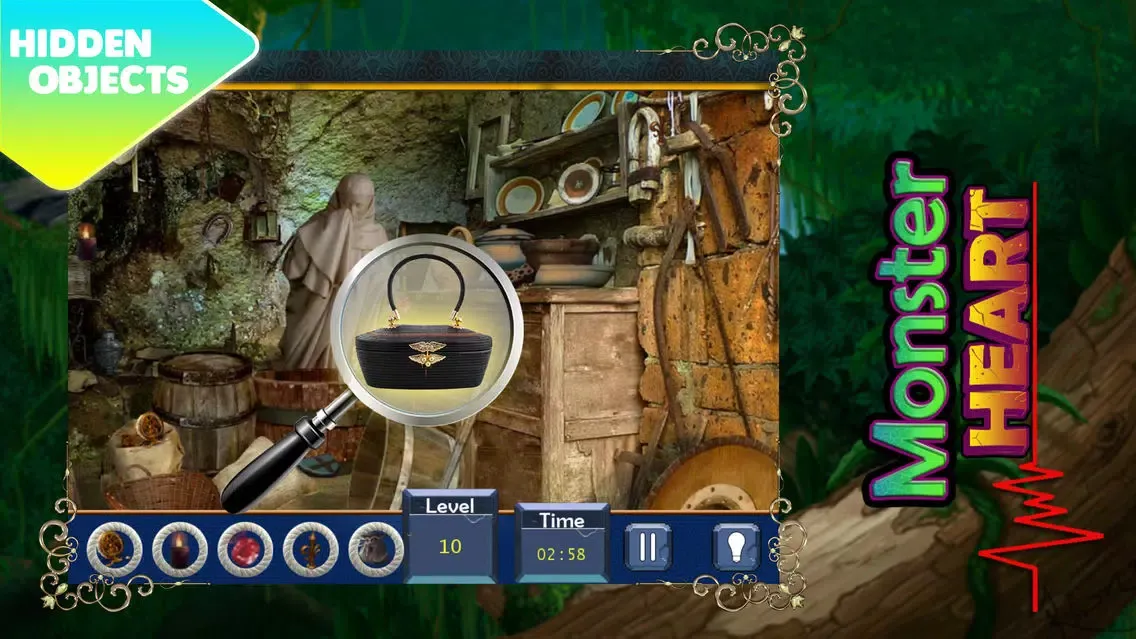 Secrets of the Deep : Monster Heart Hidden Object Games Free Version Screenshots