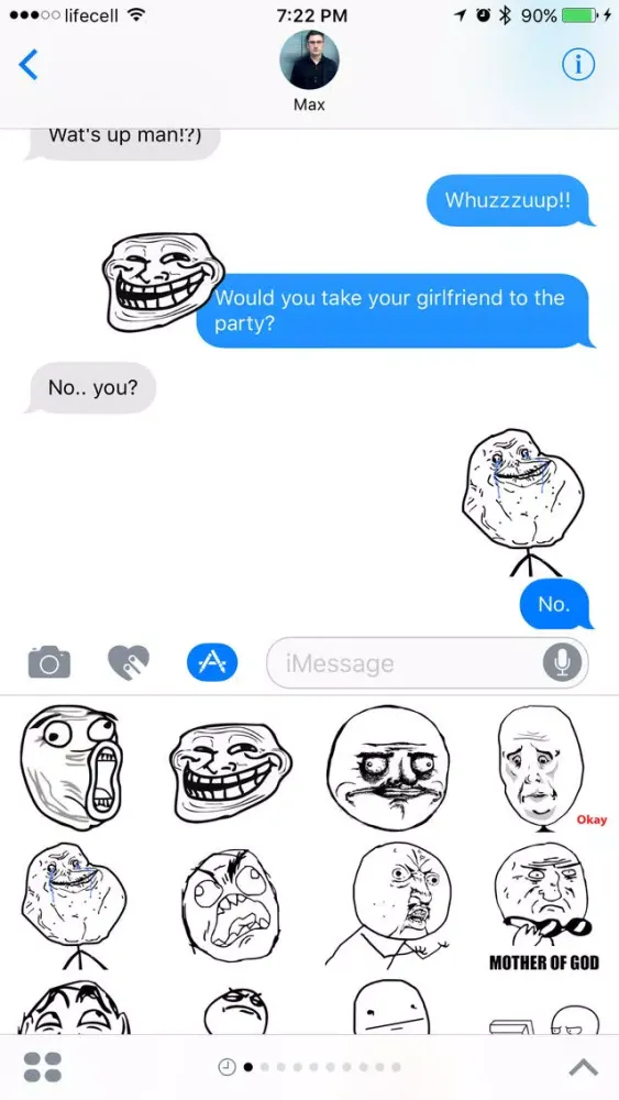 Trollface Stickers স্ক্রিনশট