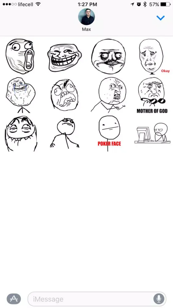 Trollface Stickers স্ক্রিনশট