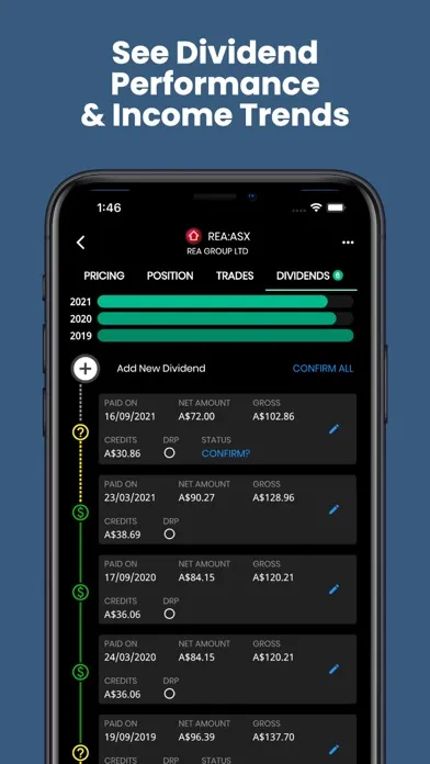 ภาพหน้าจอของ Navexa Portfolio Tracker