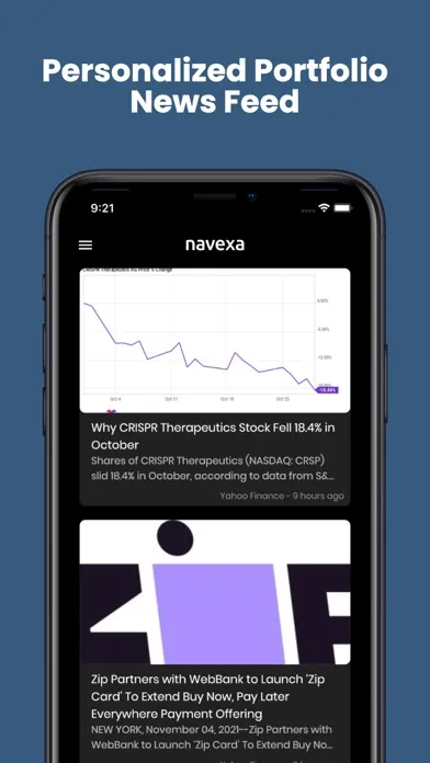 ภาพหน้าจอของ Navexa Portfolio Tracker