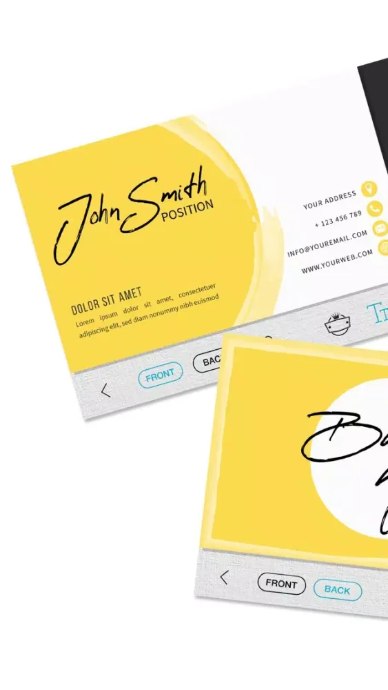 Business Card Editor Ekran Görüntüleri