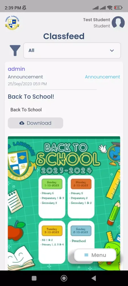 Tangkapan skrin Thebes International School A