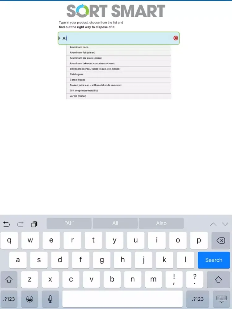 Ảnh chụp màn hình của Leduc Sort Smart iPad 