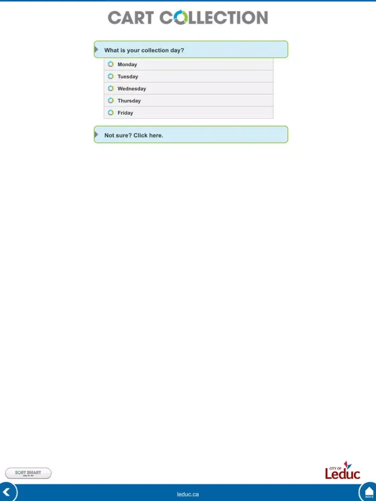 Ảnh chụp màn hình của Leduc Sort Smart iPad 