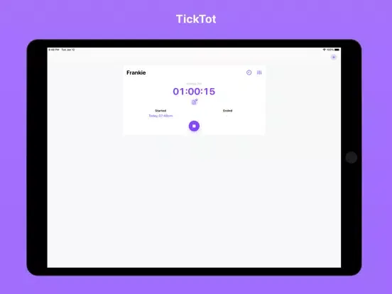 TickTot: Child Sleep Timer iPad  スクリーンショット