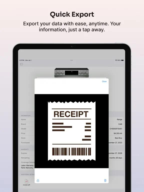Warranties iPad  Ekran Görüntüleri