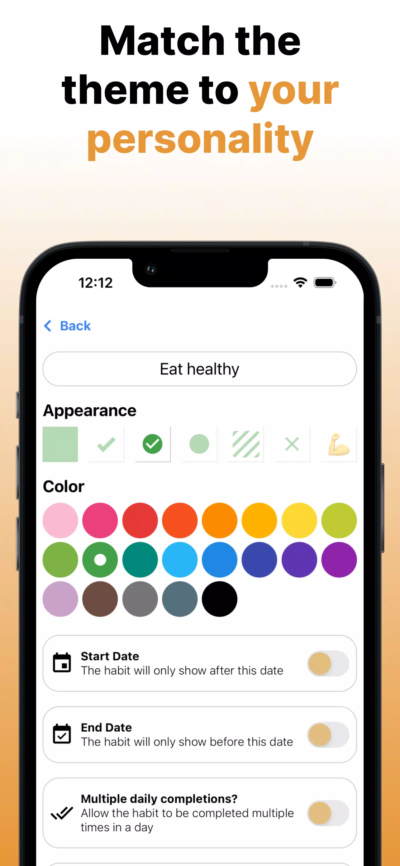Habits - Habit Tracker & Notes Screenshots