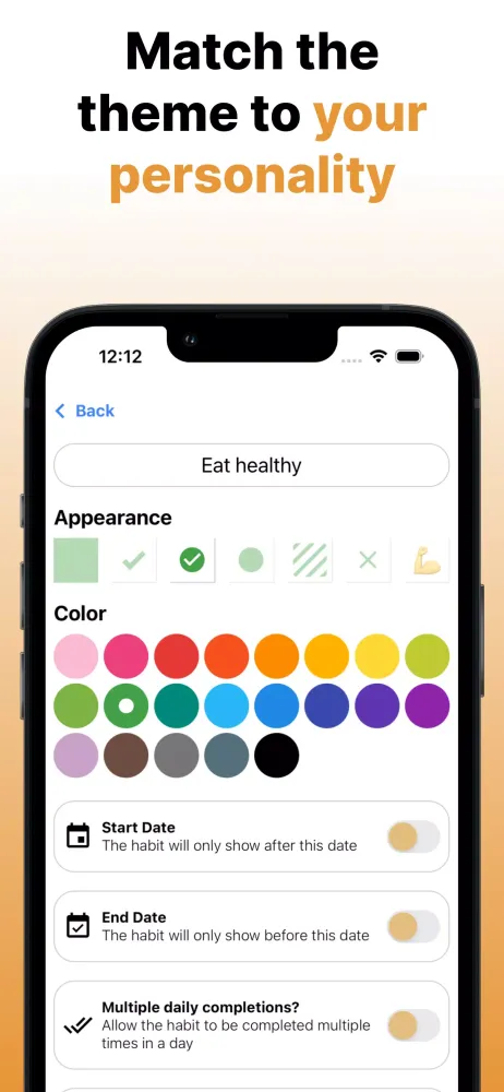 Habits - Habit Tracker & Notes スクリーンショット