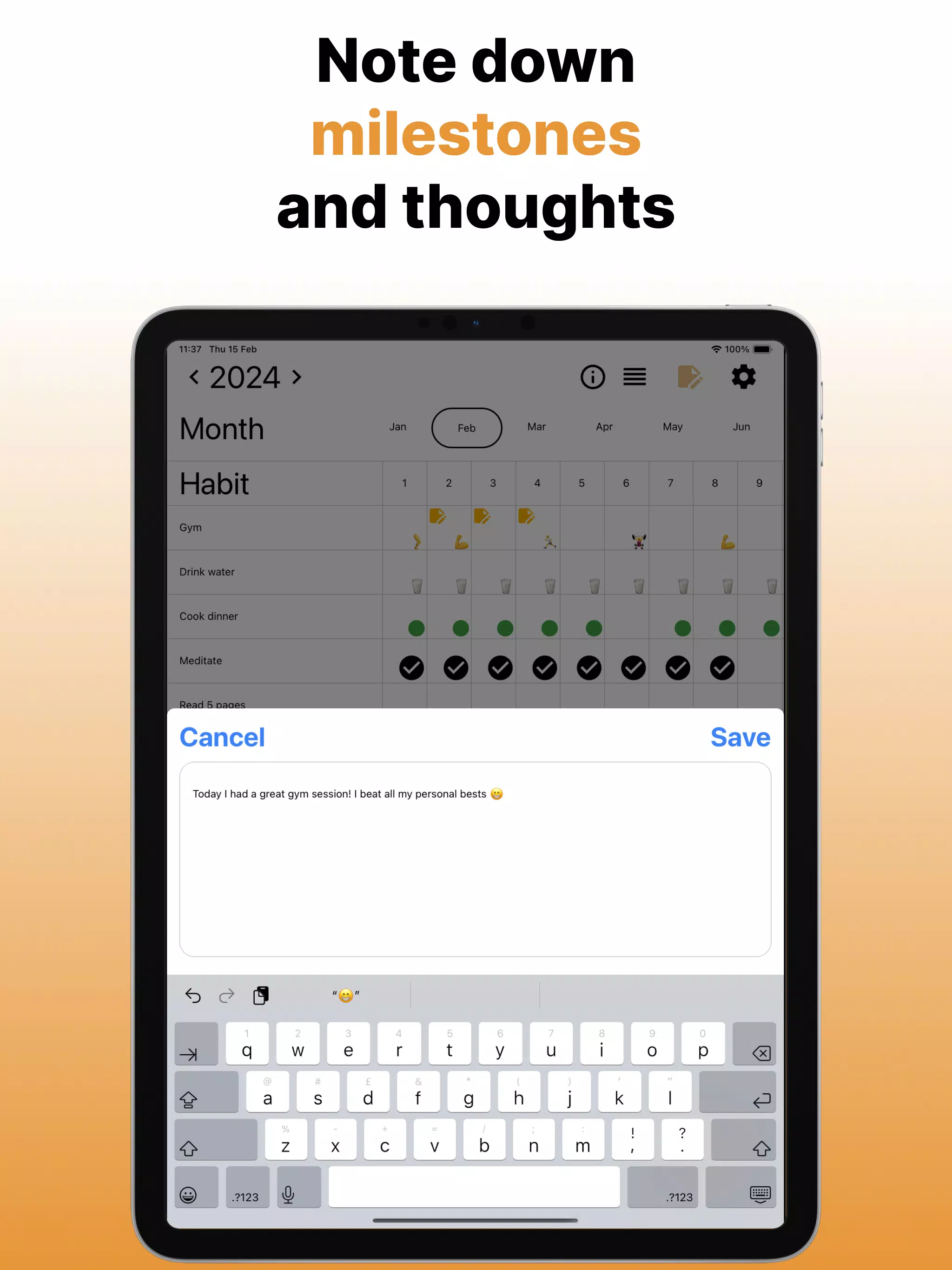 Habits - Habit Tracker & Notes Screenshots