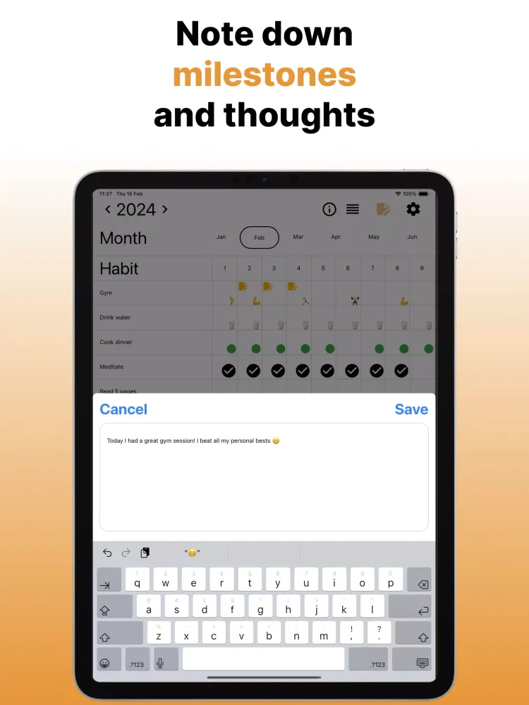 Habits - Habit Tracker & Notes スクリーンショット