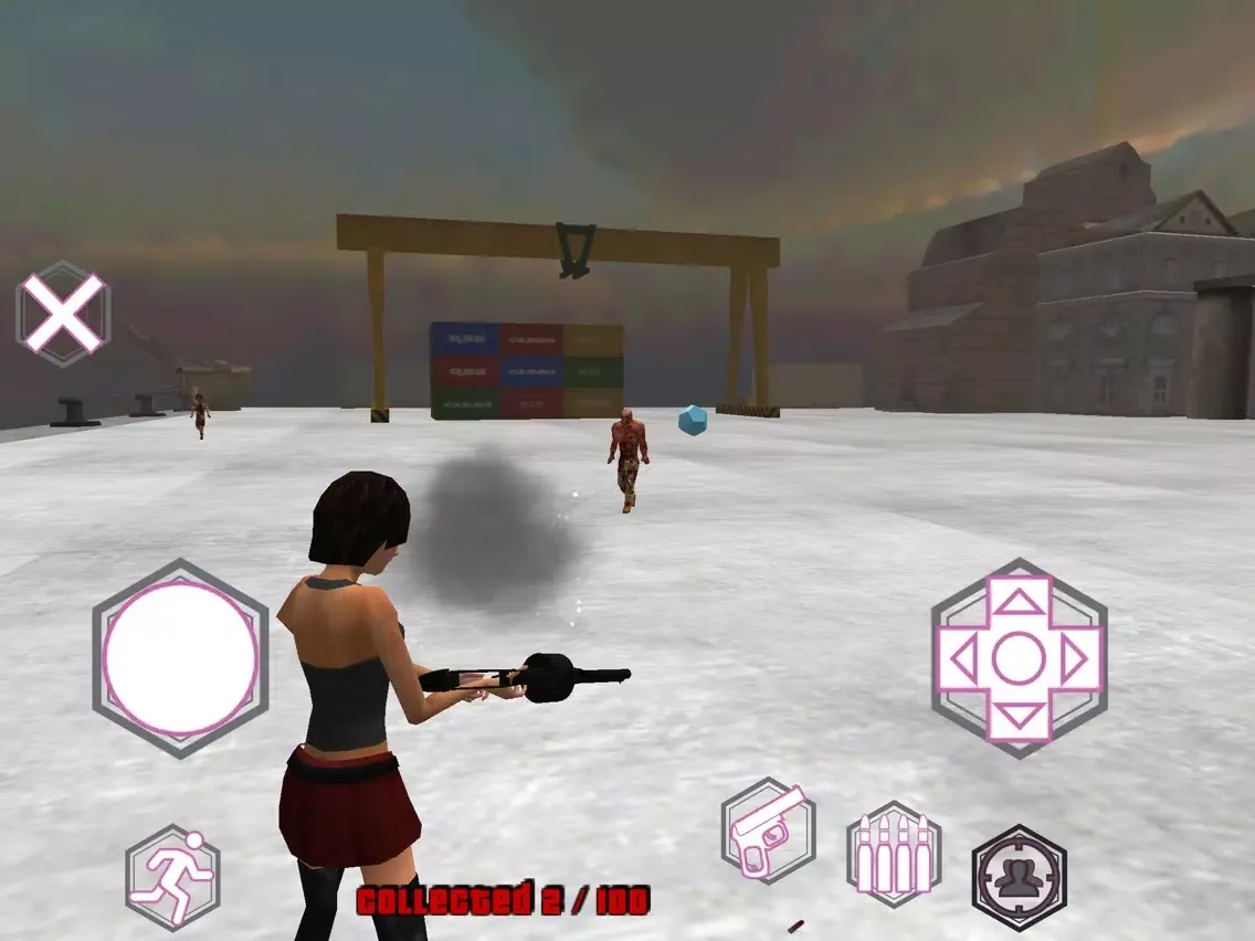 Girl vs Zombies Kill iPad  スクリーンショット