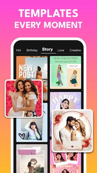 Capturas de pantalla de Pic Collage Maker - Photo Grid