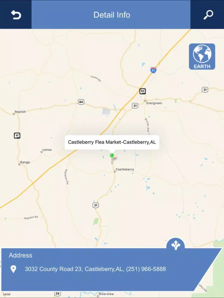 Tangkapan layar USA & Canada Flea Markets iPad