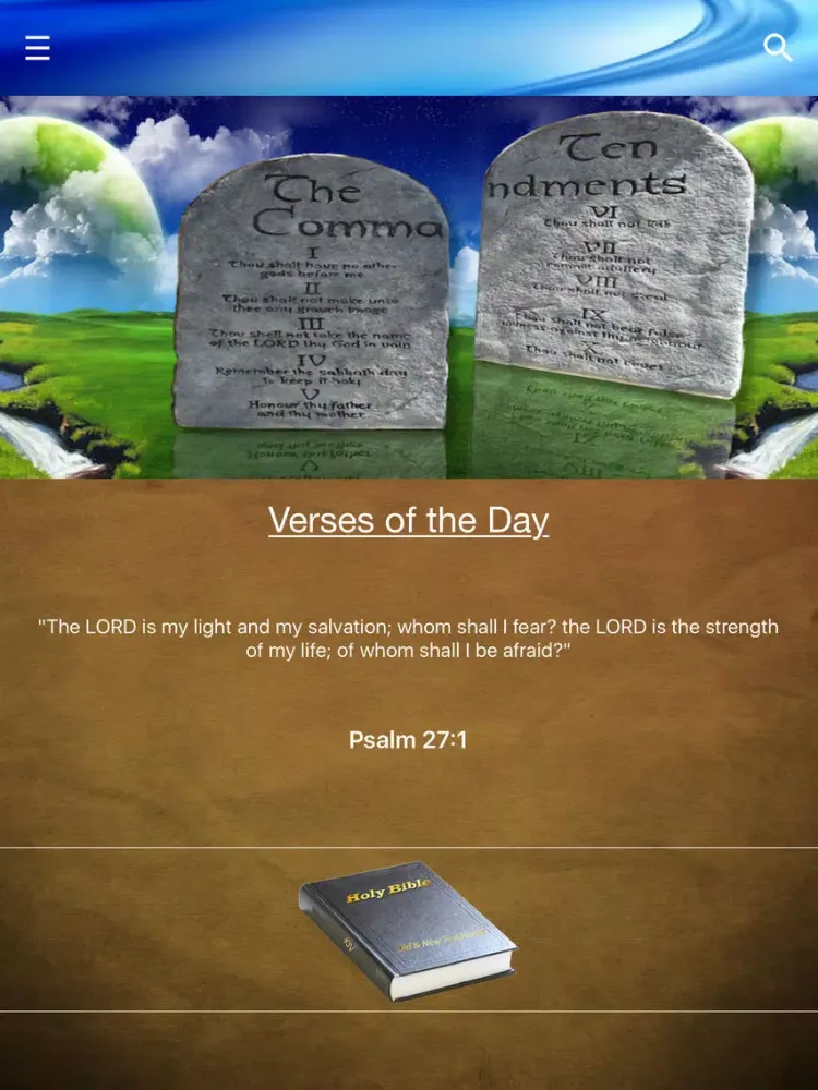 Ảnh chụp màn hình của Holy Bible - English iPad 