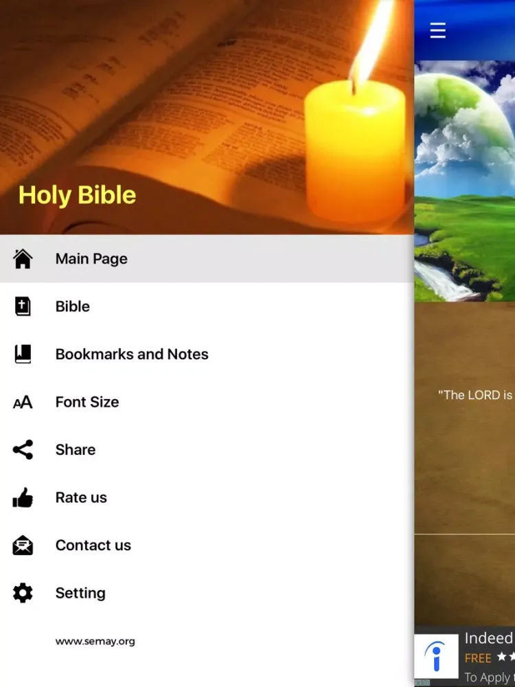 Ảnh chụp màn hình của Holy Bible - English iPad 
