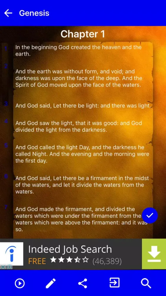 Ảnh chụp màn hình của Holy Bible - English