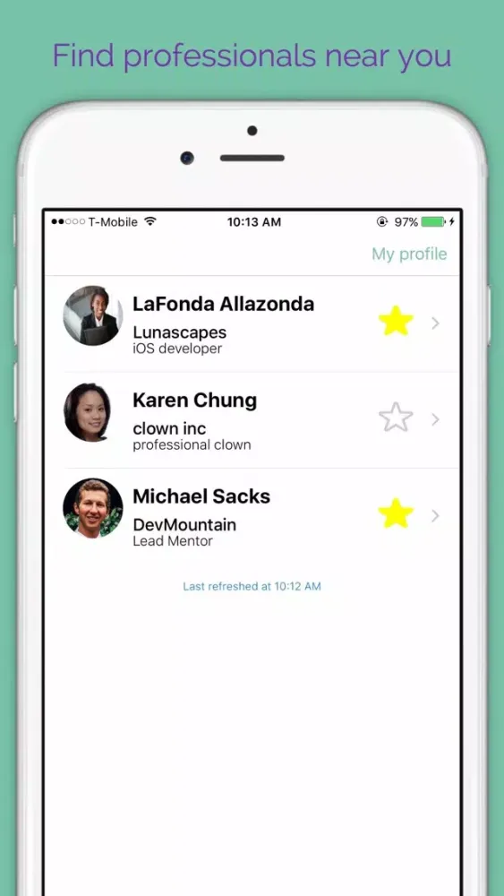 IntroScope - Location Based Professional Networking: Here and Now! سکرین شاٹس