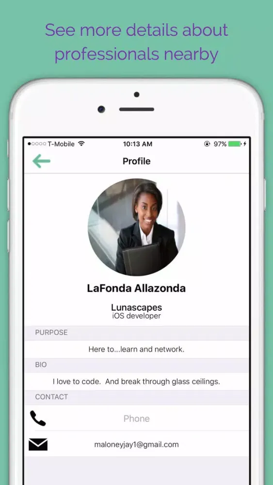 IntroScope - Location Based Professional Networking: Here and Now! سکرین شاٹس