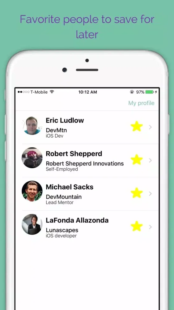IntroScope - Location Based Professional Networking: Here and Now! سکرین شاٹس