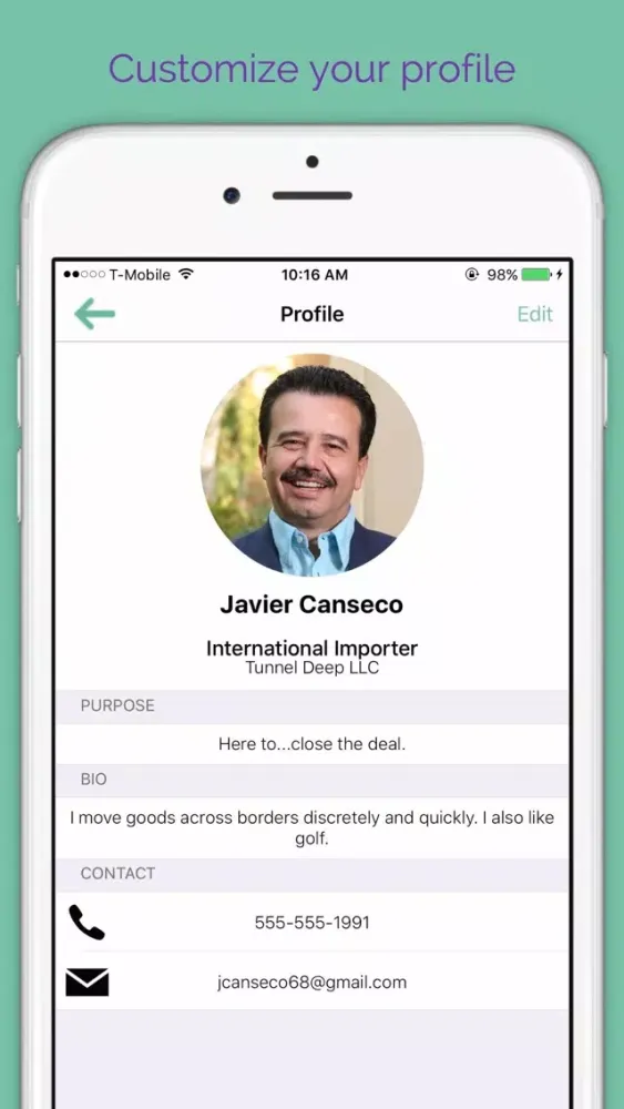 IntroScope - Location Based Professional Networking: Here and Now! سکرین شاٹس