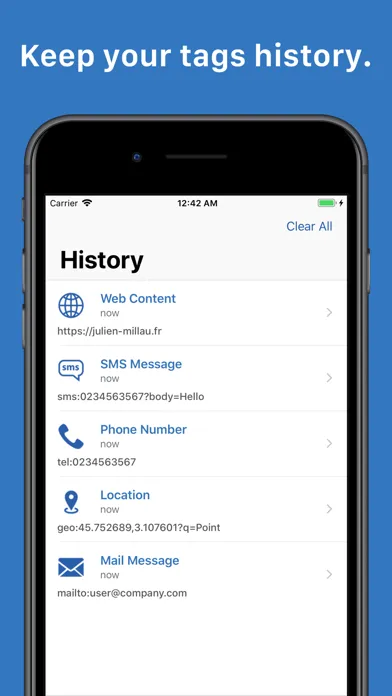 Tangkapan skrin NFC Tag Reader Pro