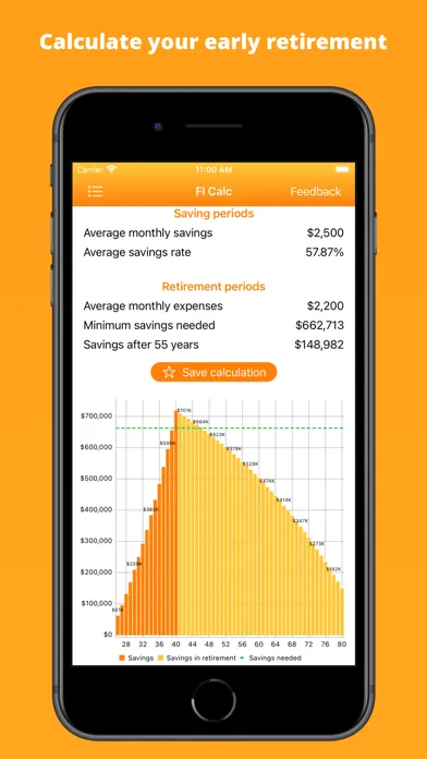 Zrzuty ekranu Financial Independence Calc