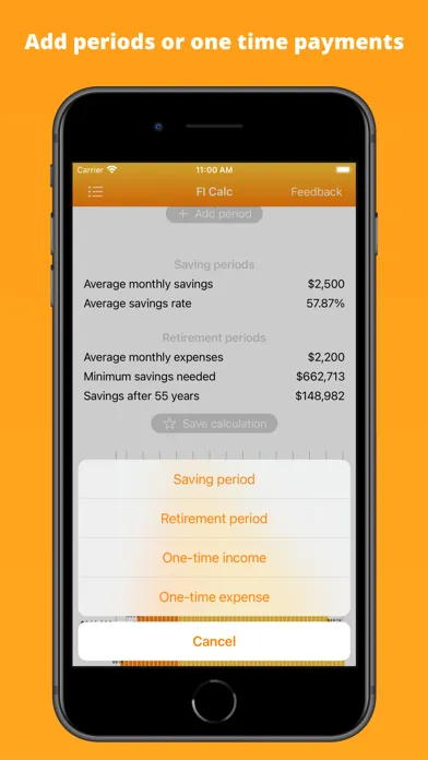 Zrzuty ekranu Financial Independence Calc