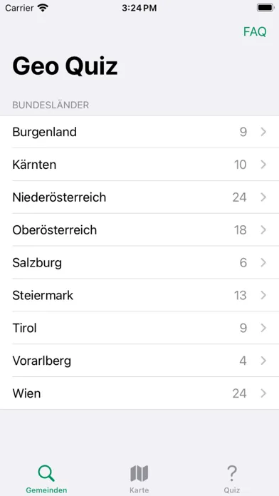 Capturas de pantalla de Geo Quiz Austria