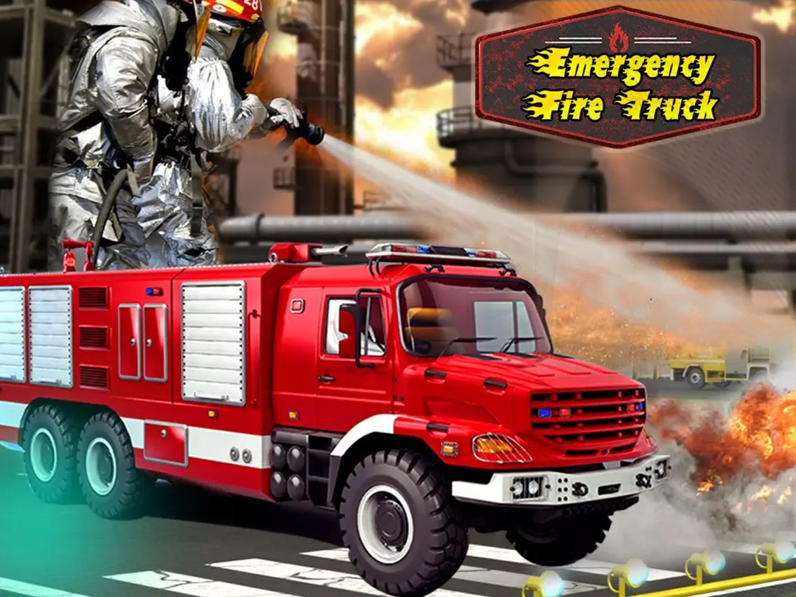 Captures d'écran de Emergeny Driving Fire Truck - Real Fire Fighter iPad 