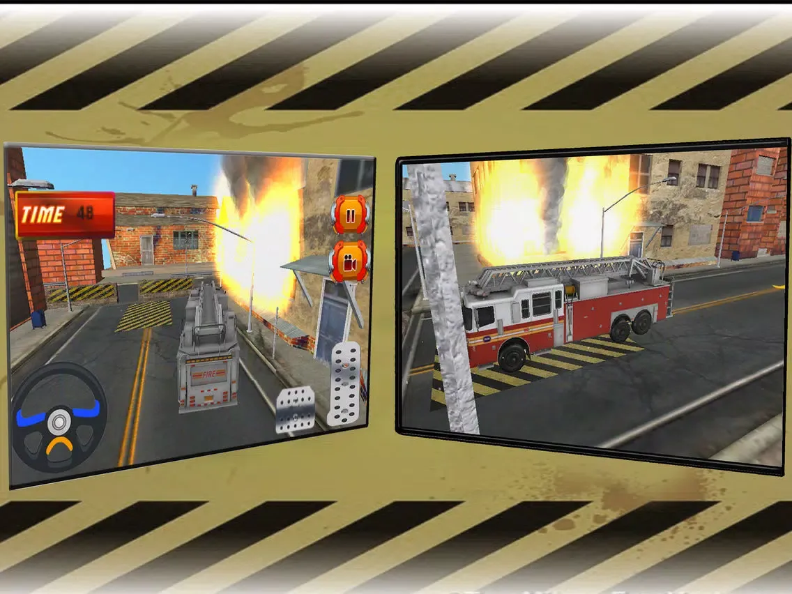 Captures d'écran de Emergeny Driving Fire Truck - Real Fire Fighter iPad 